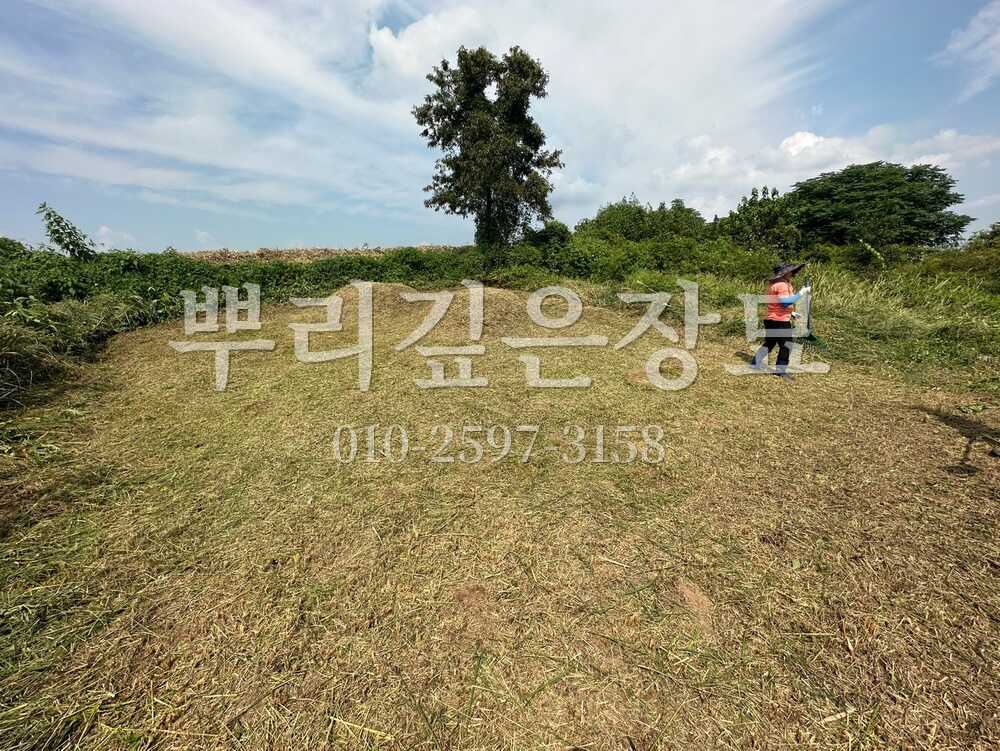 벌초 작업완료 작업 사진 · 뿌리깊은장묘